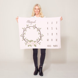 Cobertor De Velo Passo do Bebê Floral Cor-de-Rosa, Cor-de-rosa,