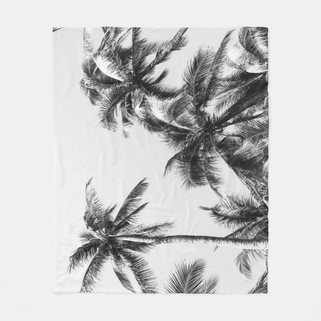 Cobertor De Velo Pasta branca Pálida de Árvore Palm (Frente)
