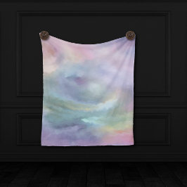 Cobertor De Velo Pastas Whimsical | Dreamy Muted Rainbow Mottle