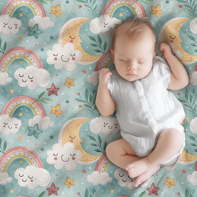 Cobertor De Velo Pastel Baby Blanket Cozy Gift com Sky Magic (Pastel Baby Blanket Cozy Gift with Sky Magic)