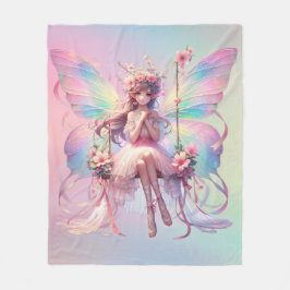 Cobertor De Velo Pastel Ballerina Fairy Princess Girls