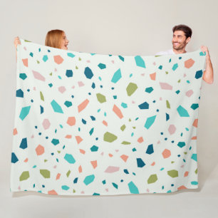 Cobertor De Velo Pastel cola padrão terrazzo