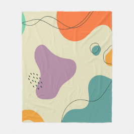 Cobertor De Velo Pastel colorido abstrato forma o fundo moderno