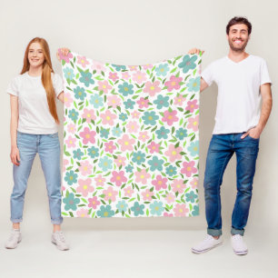 Cobertor De Velo Pastel Ditsy Floral Shabby Chic Coquette