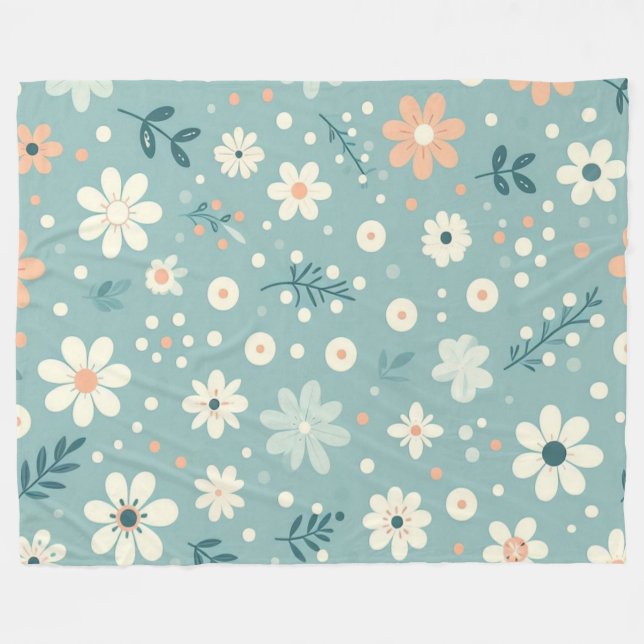 Cobertor De Velo Pastel Garden Delight (Frente (Horizontal))