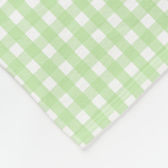Cobertor De Velo Pastel Green Gingham Pattern (Quina)