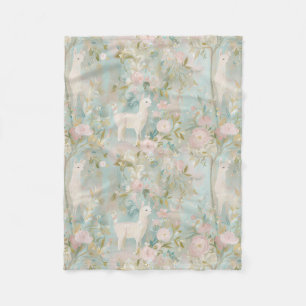 Cobertor De Velo Pastel Lama Pattern