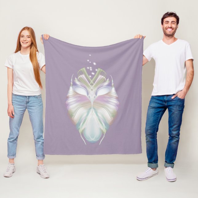 Cobertor De Velo Pastel Purple Oracle Owl (In Situ)