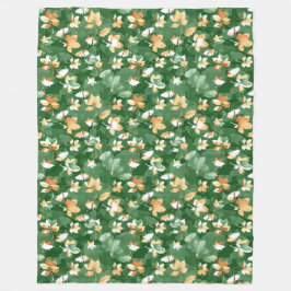 COBERTOR DE VELO PASTEL QUEIMA DE FOLHAS DE OUTONO REFRIGERADAS