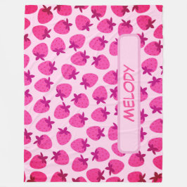 Cobertor De Velo pastelaria cor-de-rosa fruta natural