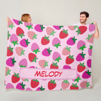 Cobertor De Velo pastelaria cor-de-rosa fruta natural