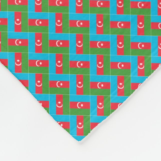 Cobertor De Velo Patchwork Azerbaijão Flag Pattern (Quina)