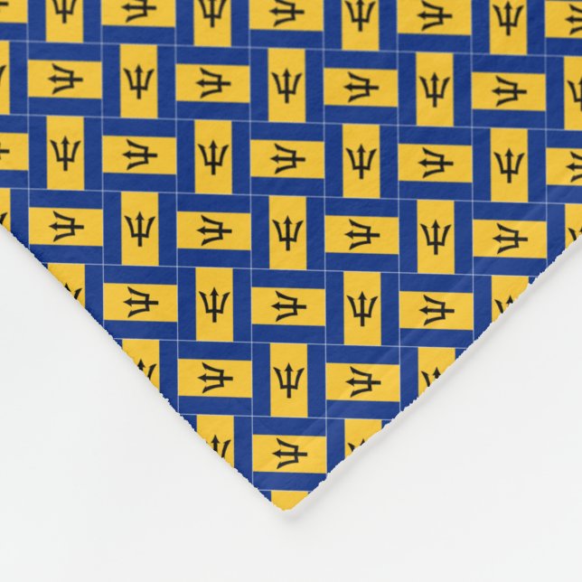 Cobertor De Velo Patchwork Barbados Flag Patterno (Quina)