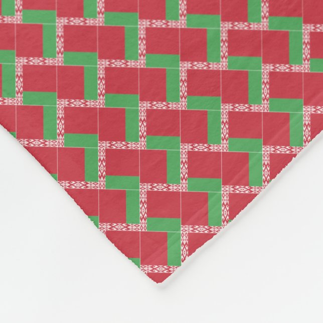 Cobertor De Velo Patchwork Belarus Flag Pattern (Quina)