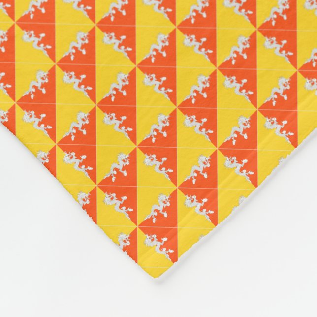 Cobertor De Velo Patchwork Bhutan Flag Pattern (Quina)
