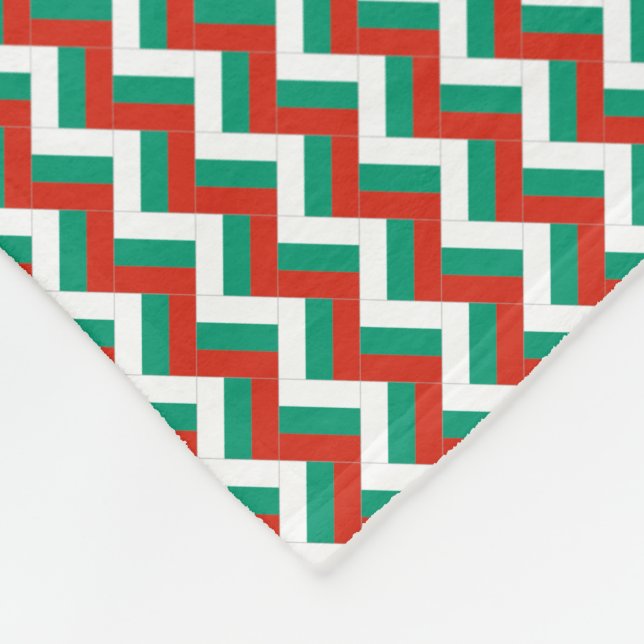 Cobertor De Velo Patchwork Bulgária Flag Pattern (Quina)