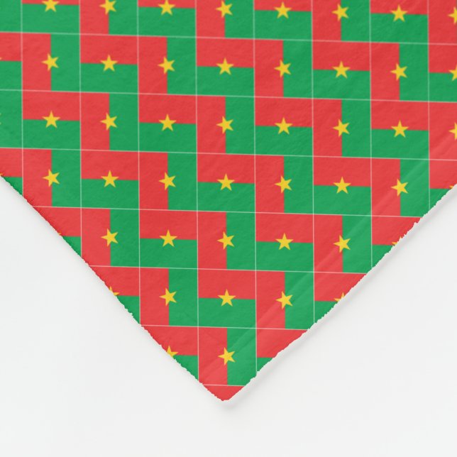 Cobertor De Velo Patchwork Burkina Faso Flag Patterno (Quina)