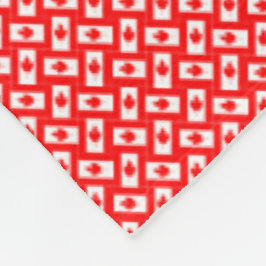 Cobertor De Velo Patchwork Canada Flag Pattern