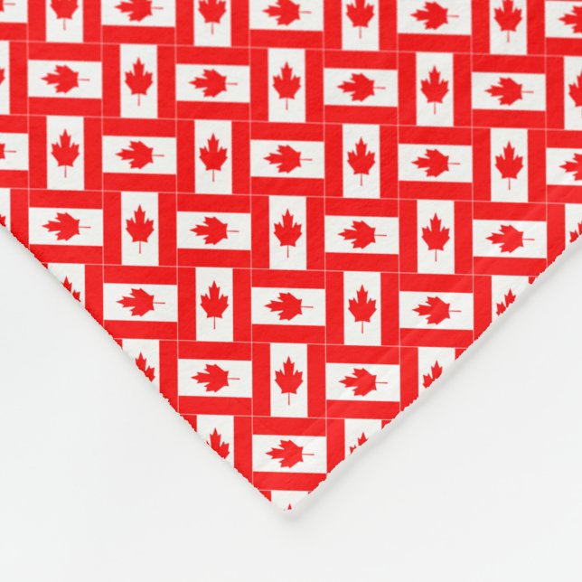 Cobertor De Velo Patchwork Canada Flag Pattern (Quina)