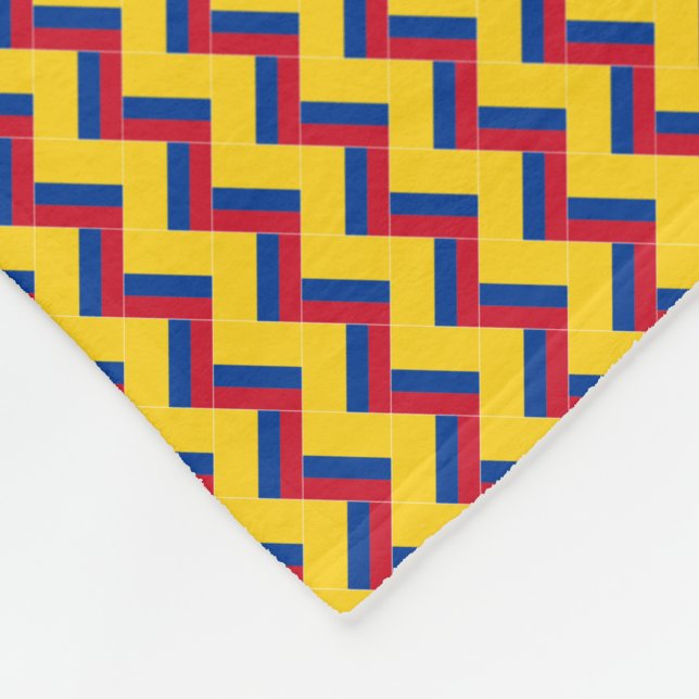 Cobertor De Velo Patchwork Colombia Flag Patterno (Quina)
