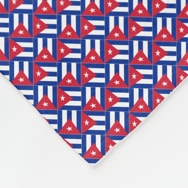 Cobertor De Velo Patchwork Cuba Flag Pattern (Quina)
