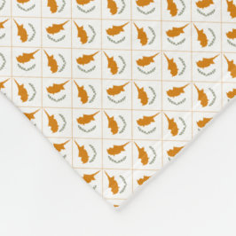Cobertor De Velo Patchwork Cyprus Flag Pattern