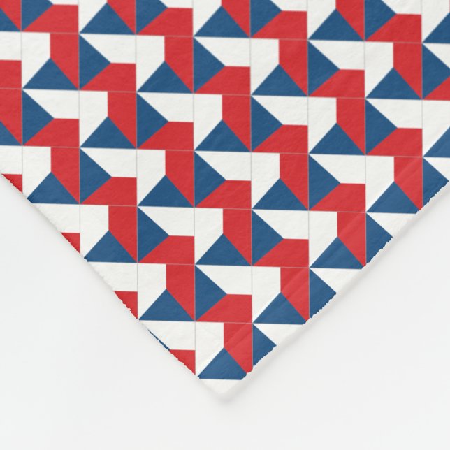 Cobertor De Velo Patchwork Czechia Flag Pattern (Quina)