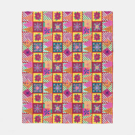 Cobertor De Velo Patchwork de Natal