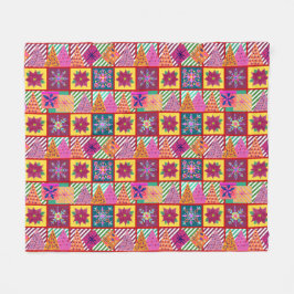 Cobertor De Velo Patchwork de Natal
