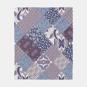 Cobertor De Velo Patchwork Doodle: Vintage Boho Seamless.