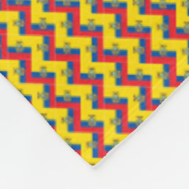 Cobertor De Velo Patchwork Equador Flag Patterno