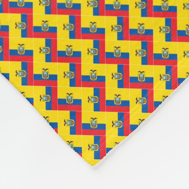 Cobertor De Velo Patchwork Equador Flag Patterno (Quina)
