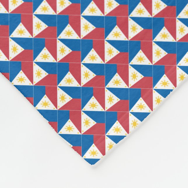 Cobertor De Velo Patchwork Filipinas Flag Pattern (Quina)