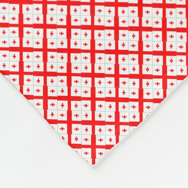 Cobertor De Velo Patchwork Georgia Flag Patterno (Quina)