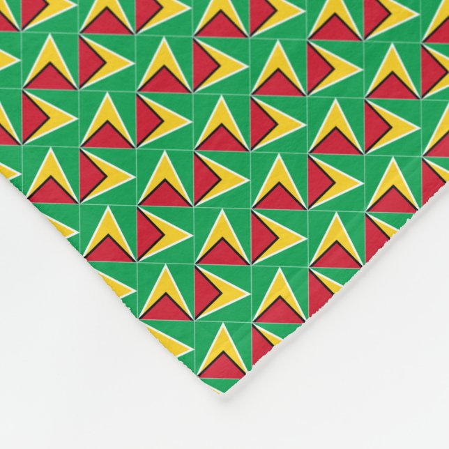 Cobertor De Velo Patchwork Guyana Flag Pattern (Quina)