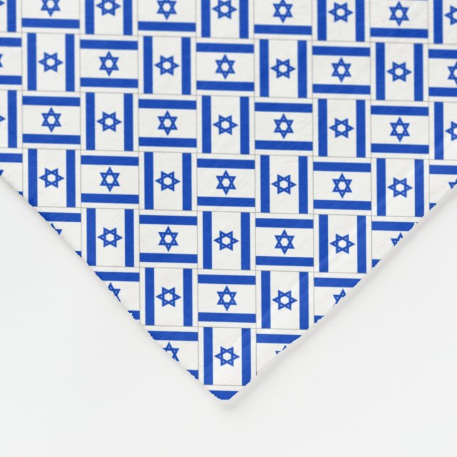 Cobertor De Velo Patchwork Israel Flag Pattern (Quina)