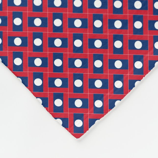 Cobertor De Velo Patchwork Laos Flag Patterno (Quina)