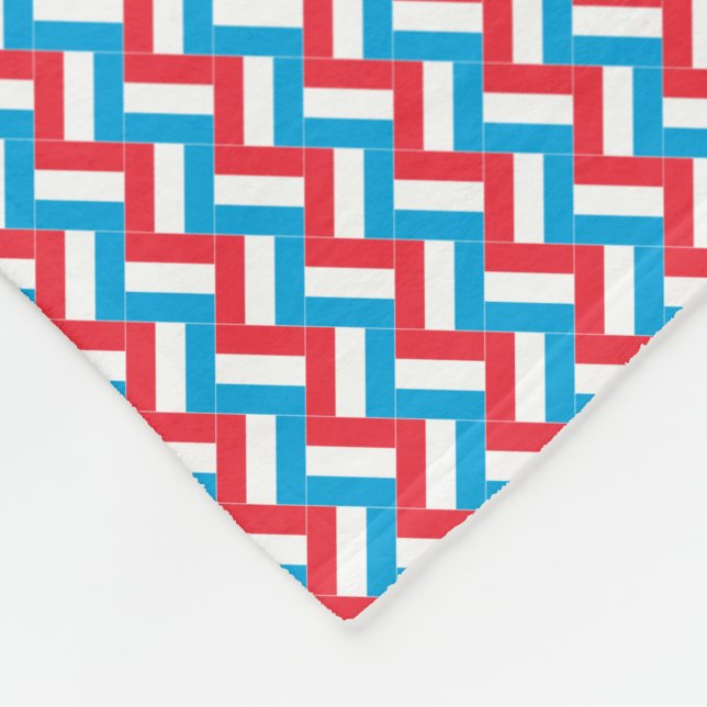 Cobertor De Velo Patchwork Luxembourg Flag Pattern (Quina)
