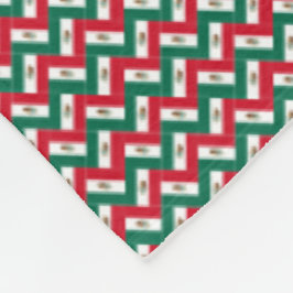 Cobertor De Velo Patchwork Mexico Flag Patterno