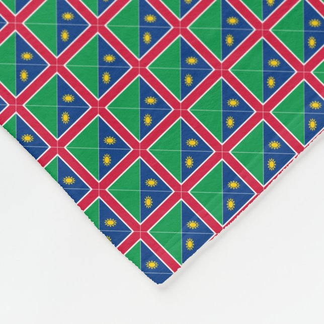Cobertor De Velo Patchwork Namibia Flag Pattern (Quina)