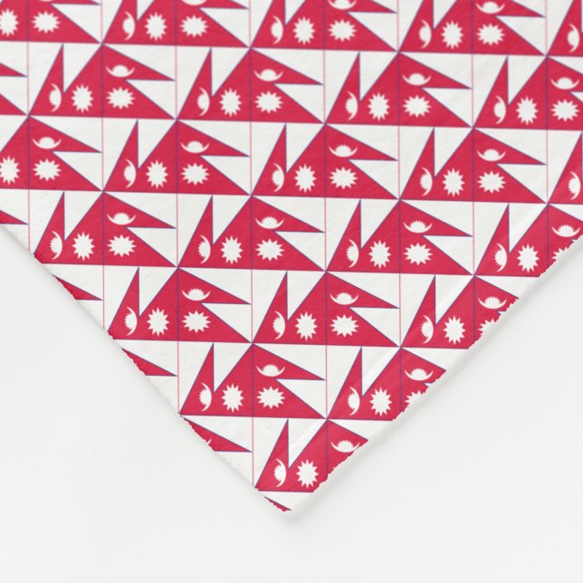 Cobertor De Velo Patchwork Nepal Flag Patterno (Quina)