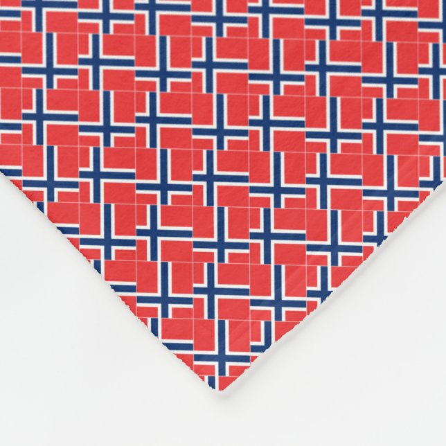 Cobertor De Velo Patchwork Norway Flag Pattern (Quina)