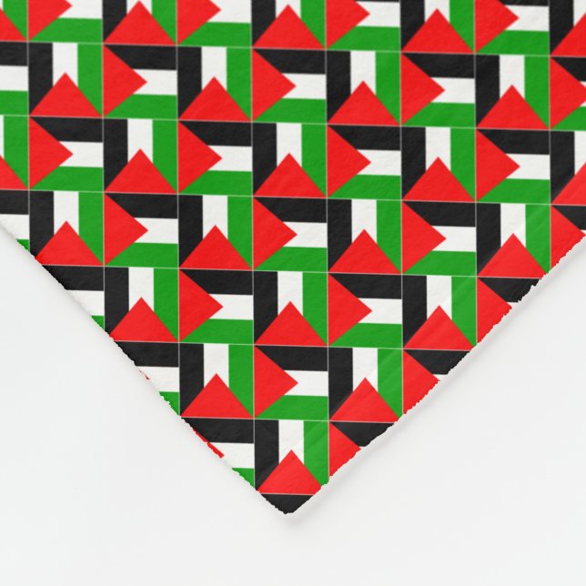 Cobertor De Velo Patchwork Palestine Flag Patterno (Quina)