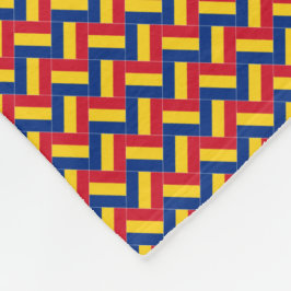 Cobertor De Velo Patchwork Romênia Flag Pattern