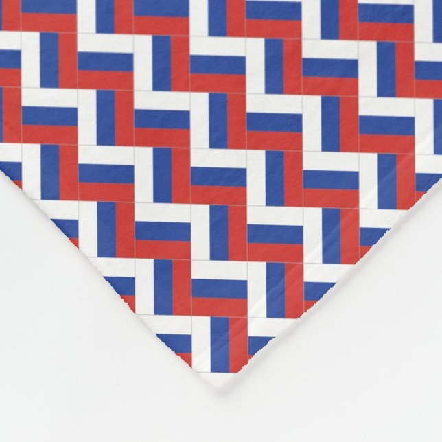 Cobertor De Velo Patchwork Russia Flag Pattern (Quina)