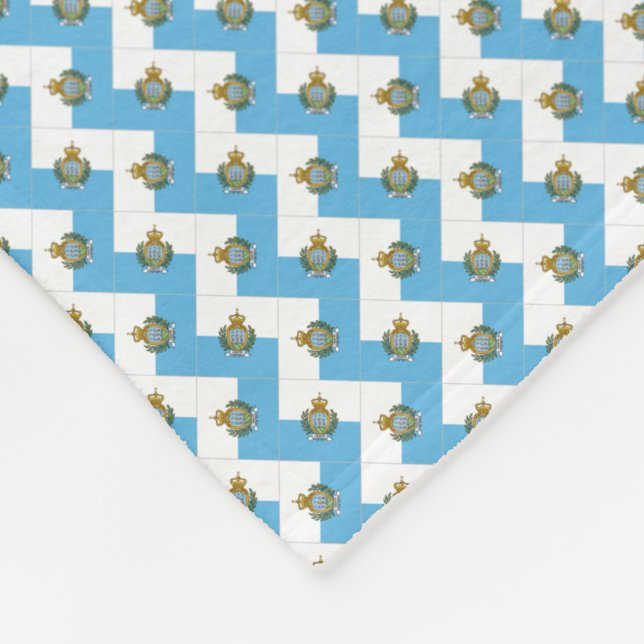 Cobertor De Velo Patchwork San Marino Flag Patterno (Quina)