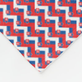 Cobertor De Velo Patchwork Slovakia Flag Patterno