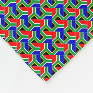 Cobertor De Velo Patchwork South Africa Flag Patterno