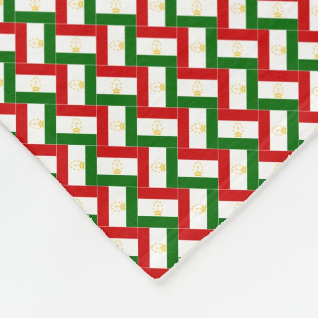 Cobertor De Velo Patchwork Tajiquistão Flag Pattern (Quina)