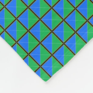 Cobertor De Velo Patchwork Tanzania Flag Patterno